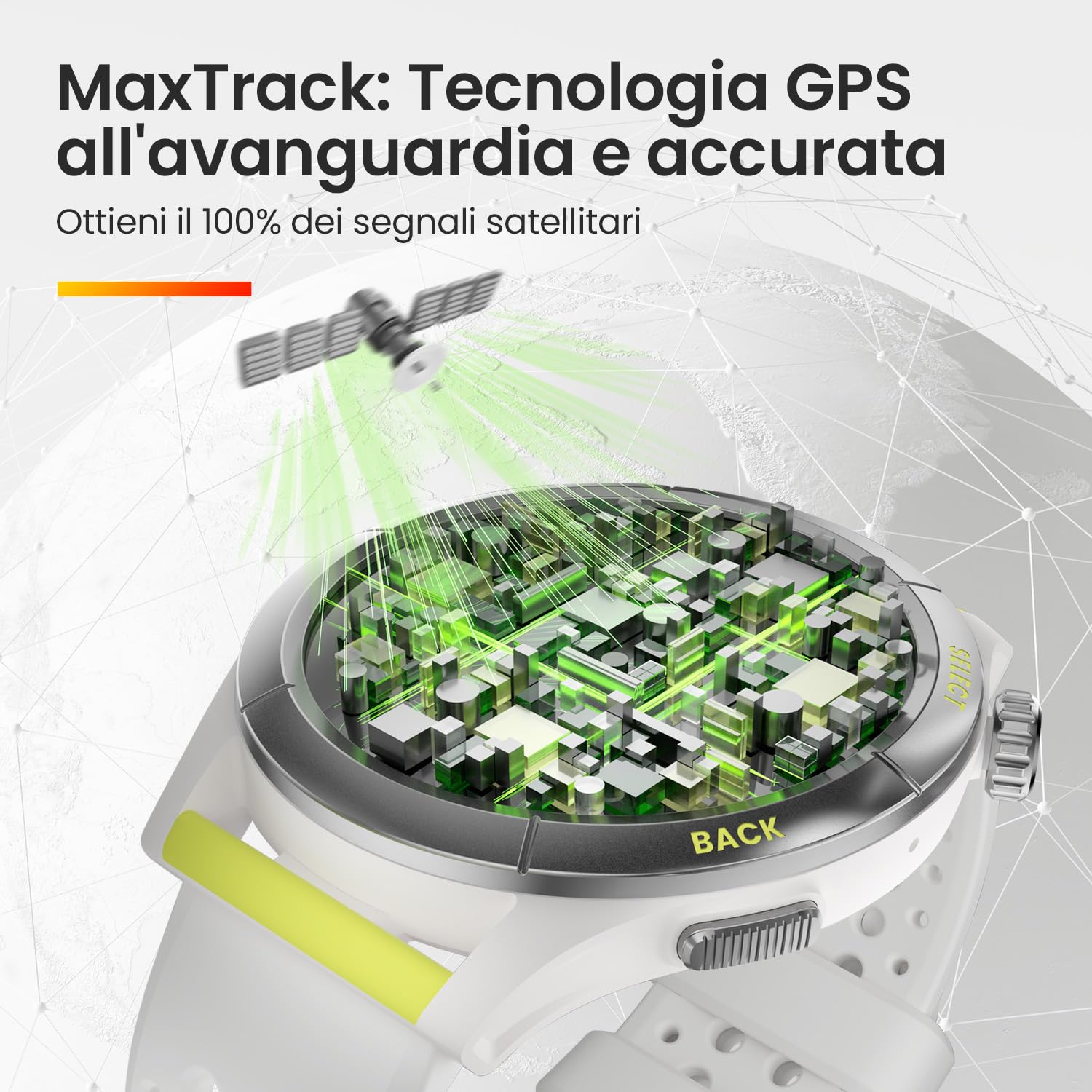 Amazfit Cheetah Round, 47 mm, Runner Smartwatch, GPS Dual-band, Navigazione Percorso, Mappe Offline, Allenatore di Corsa, Cardiofrequenzimetro, Alexa Integrato, 14 Giorni Durata Batteria