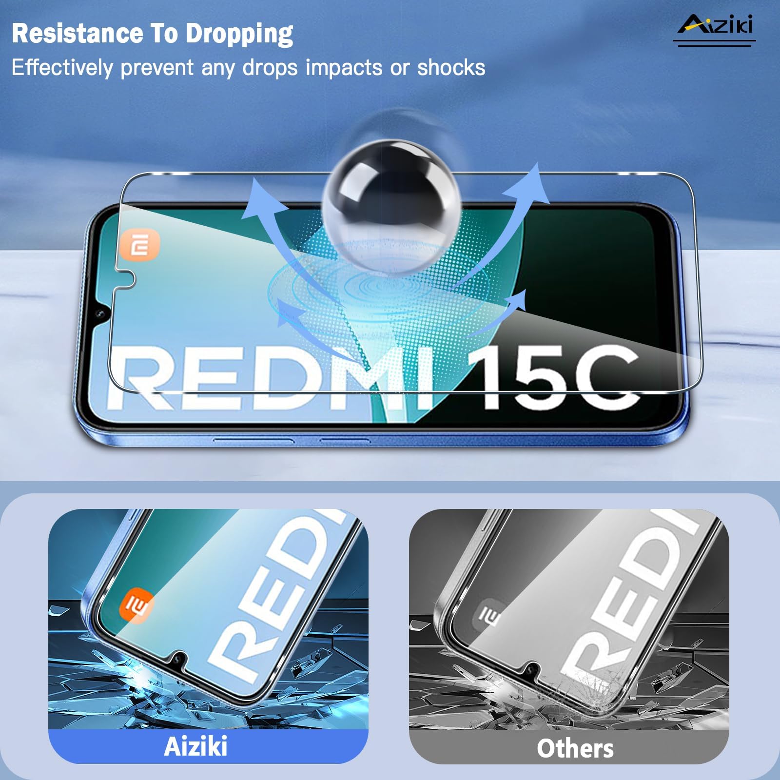 Protecteur écran Verre Trempé Pour Xiaomi Redmi 15C 4G/5G - Transparence Totale - Dureté 9H