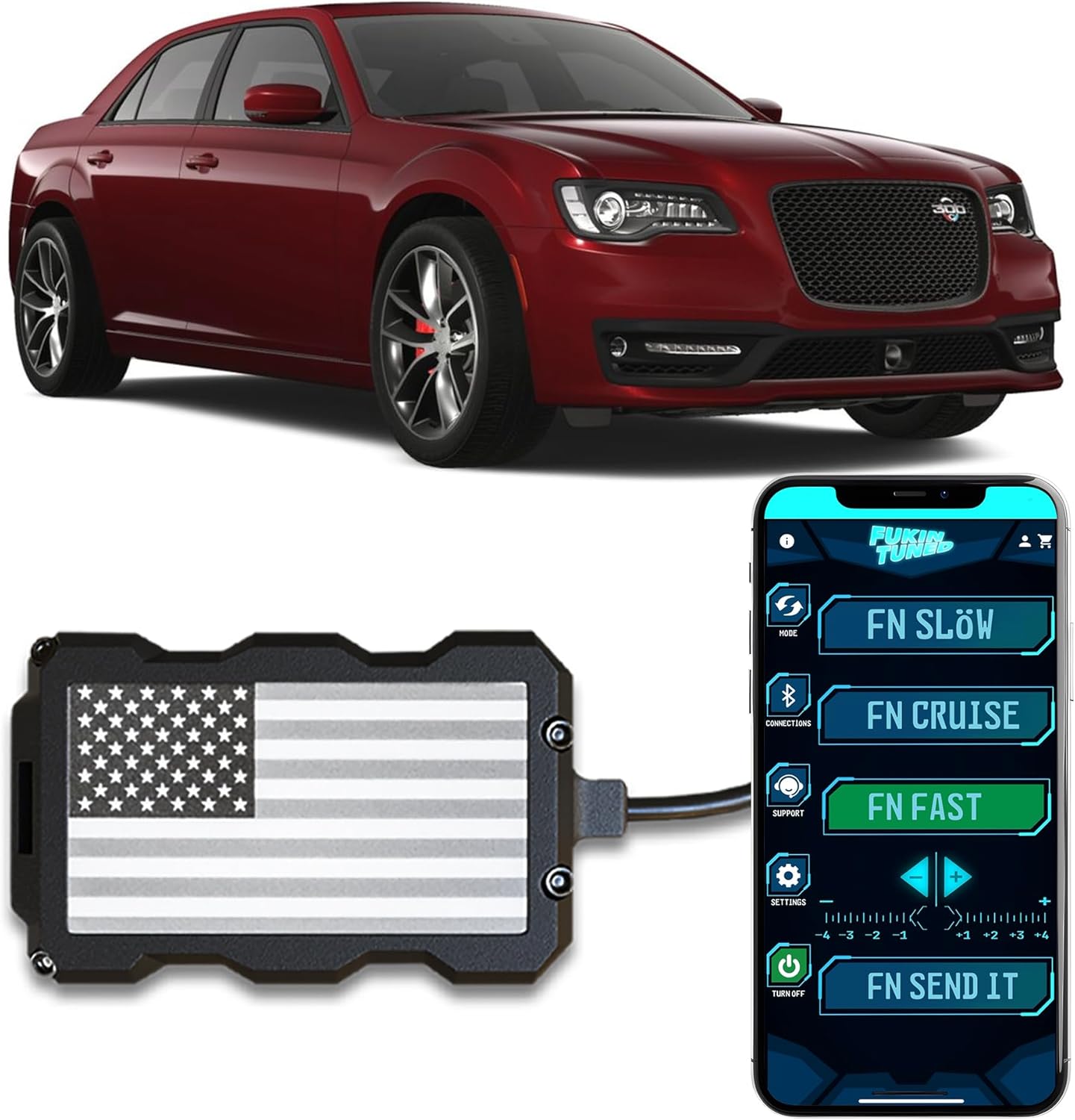 Throttle Response Controller for Chrysler 300 2007-2025 (1st/2nd Gen) Fits: Base Model, C, LX, S, Limited, SRT-8, Touring (2.7 3.0L 3.5L 3.6L 5.7L 6.1L 6.4L) | FT31