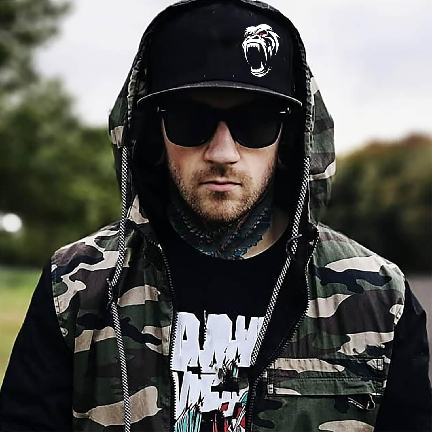 Snapback Hats for Men Flat Bill Hats for Men Fitted Hat Black Baseball Hats Hip Hop Caps - Image 4