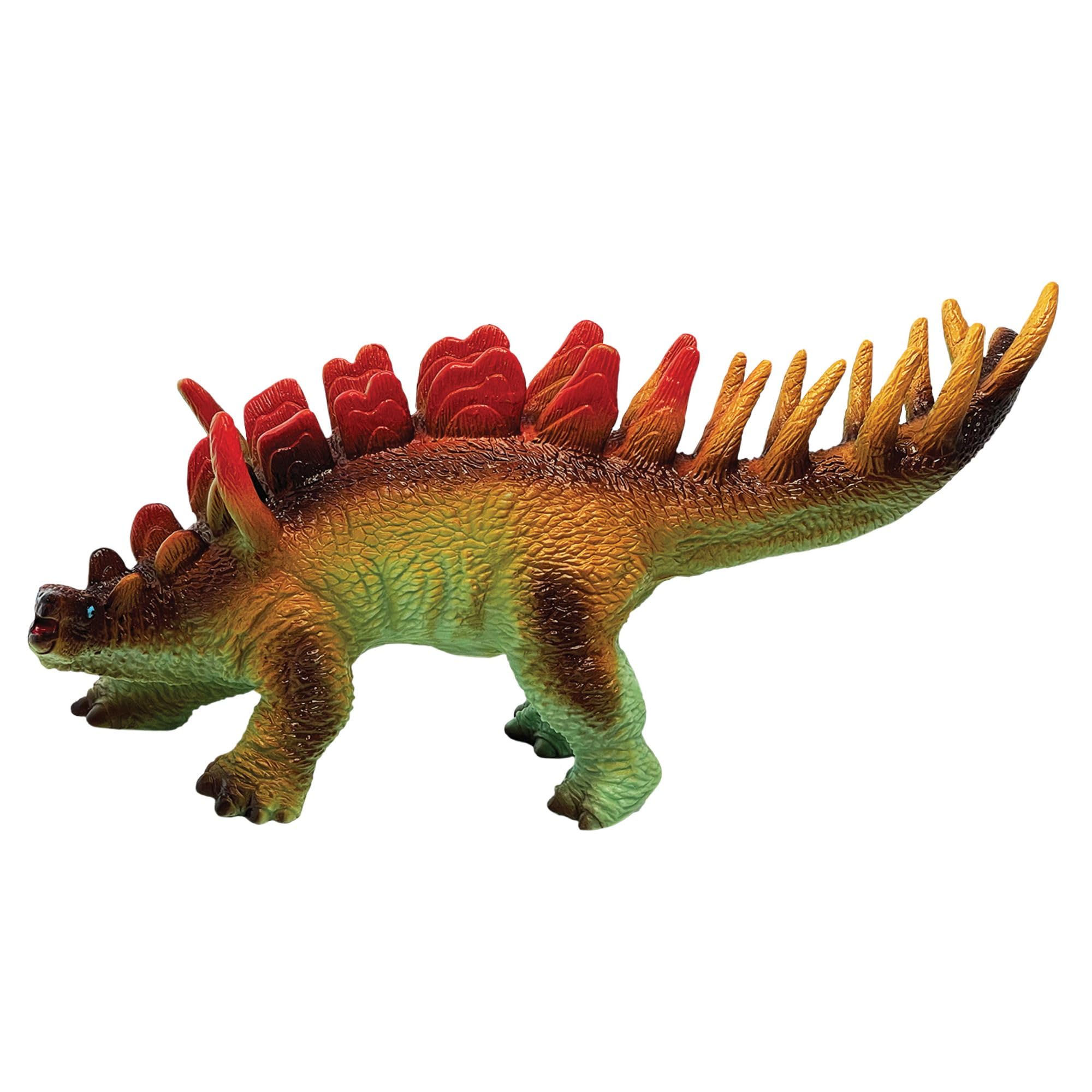 SoftArk Replicas, Stegosaurus from Deluxebase. Large Realistic Animal Figurines, Soft Eco-Friendly Kids Toys