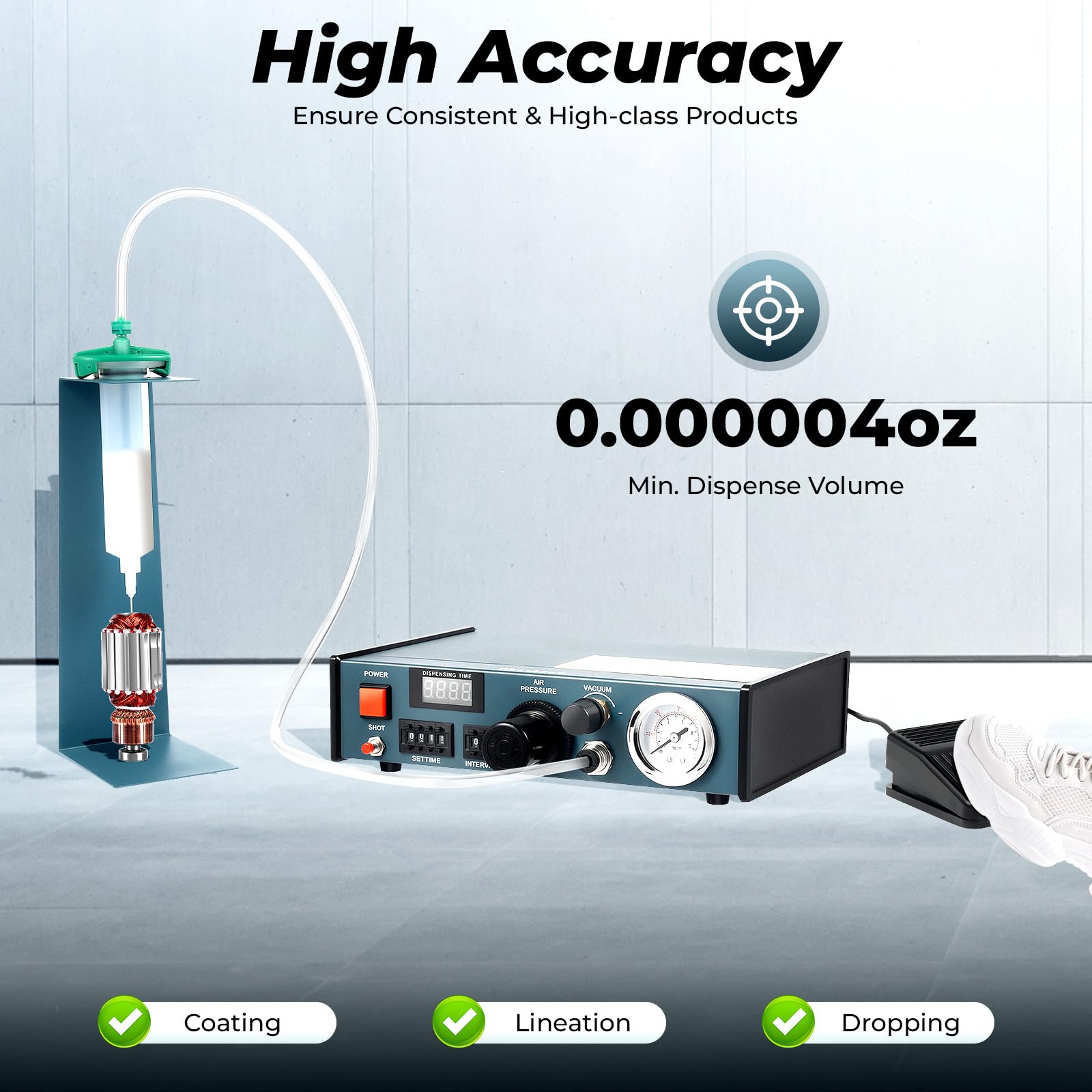 Solder Paste Auto Glue Dispenser Dropper Liquid Dispenser Controller Professional Precise Klestoffspender,Automatic Lotpasten Automatic Zeitfunktion