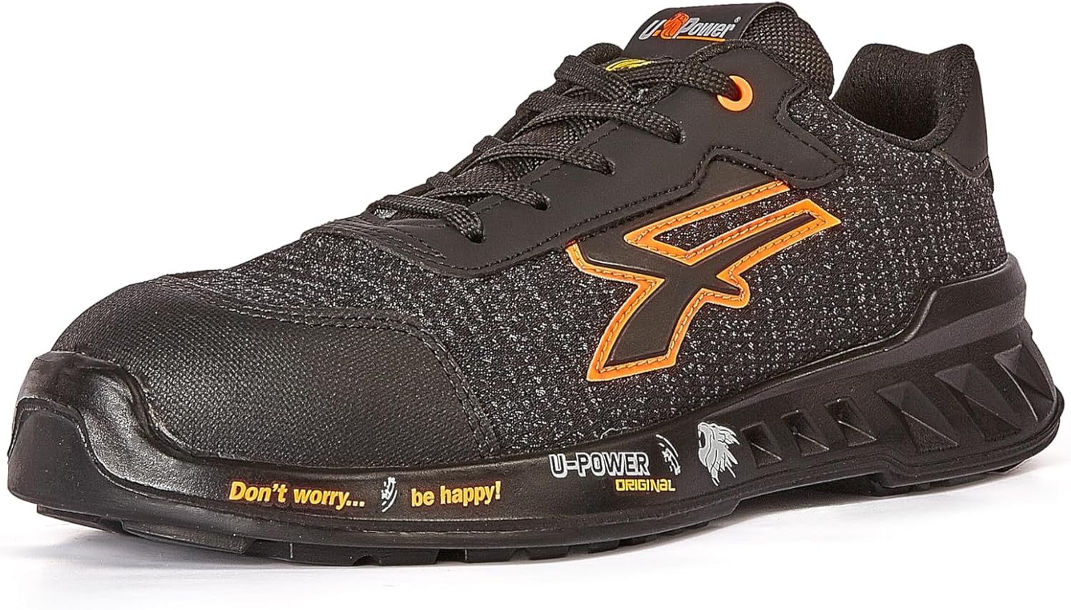 U Power Unisex Scarpe Antinfortunistiche Da Lavoro, Scarpa Alta, mod.Bruce S ESD S1ps Fo Sr, Puntale Sottopiede Antiforo Ultra Leggero Fire Safety Shoes