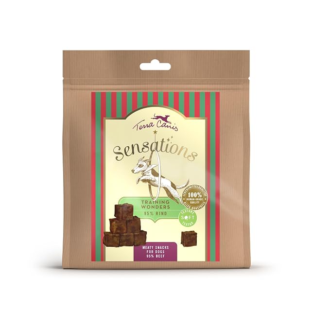 Terra Canis Buey, Training Wonders Sensations Snack para Perros, 90g