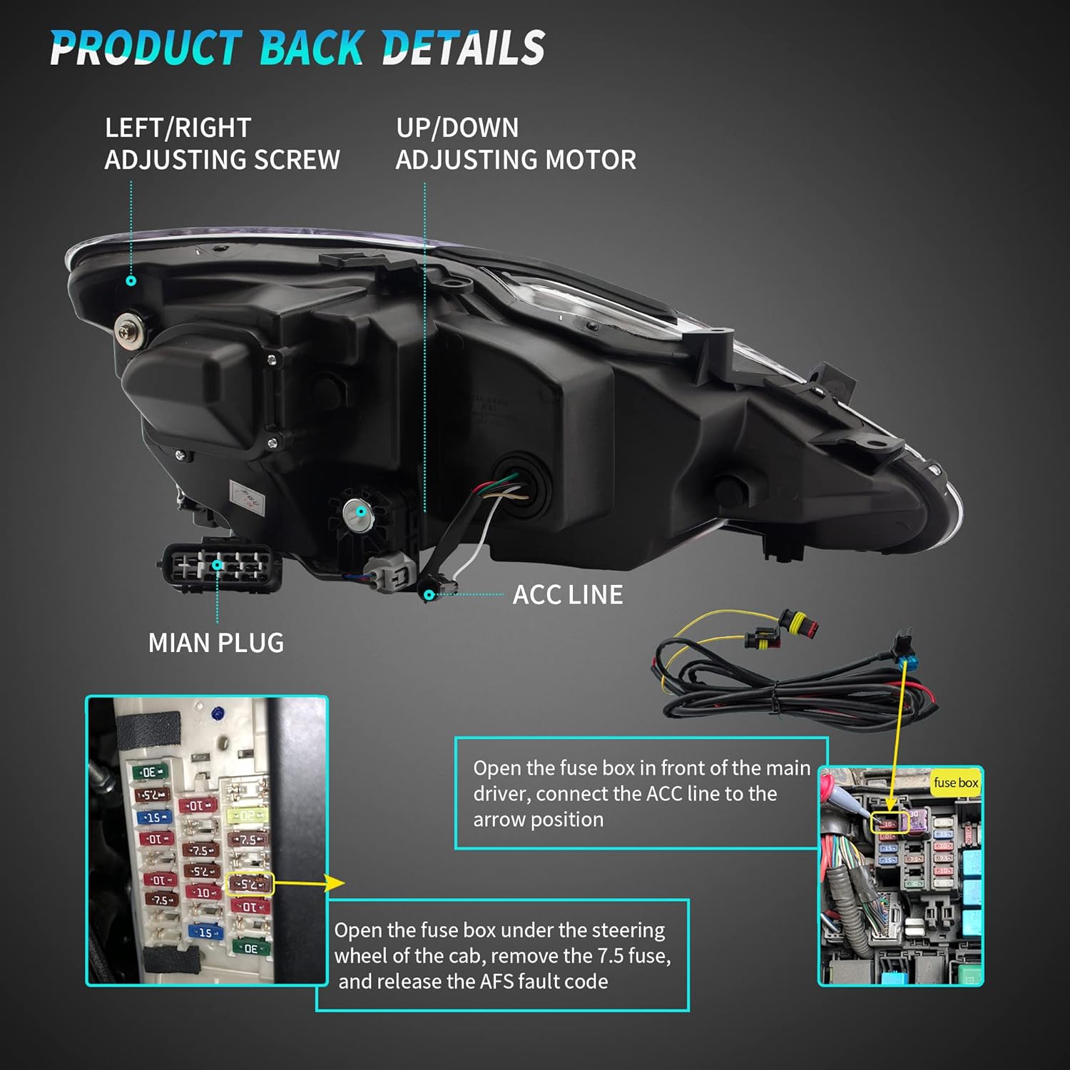 Buy VL LED Headlights & Tail lights Assembly fit for Lexus IS250 IS350