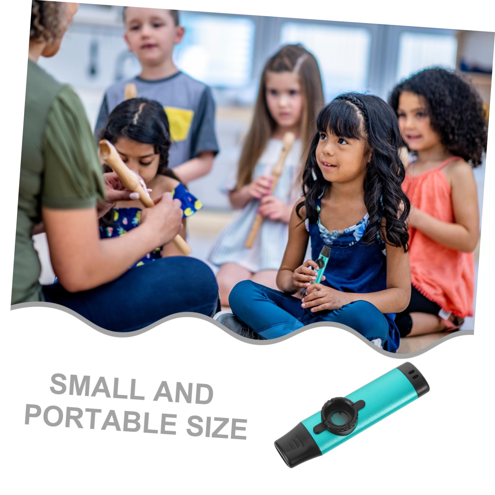 Tragbares Kazoo Dk-83 Grün für Musikdarbietung, Anfängerfreundlich