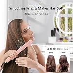 MESCOMB Dual Voltage Flat Iron Hair Straightener and Curler 2 in 1,Professional Hair Straightening and Curling Irons with Cooling Air Vents to Lock in Style,1.2 Inch Ionic Curling Wand,5 Temp 280-430℉