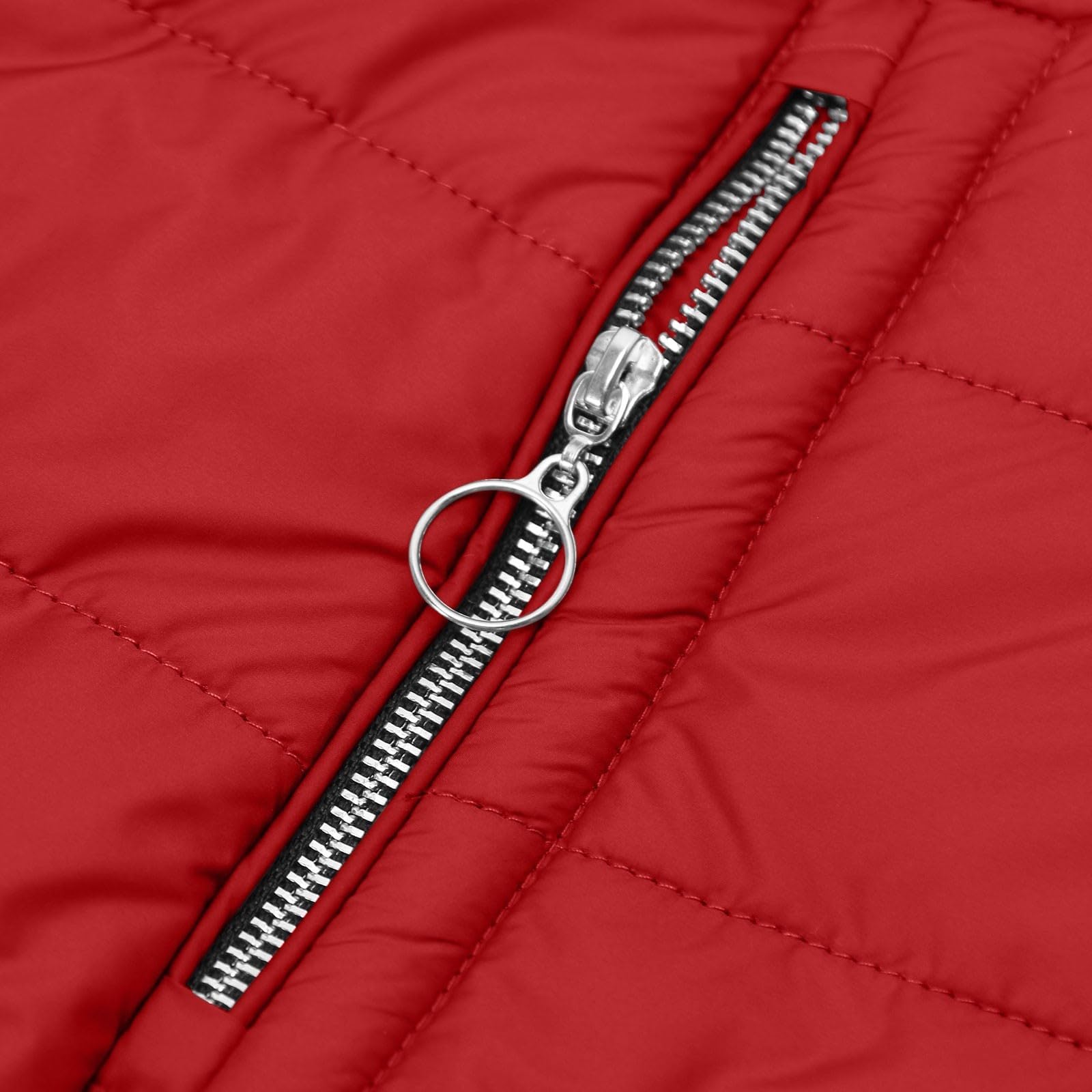 Wintermantel Damen Warm Gefüttert Steppjacke Lange Elegant Damenmantel Langarm Winter Parka Jacke mit Kapuze Winterparka Mantel Einfarbig Bequemes Sportjacke Winddicht Outdoorjacke