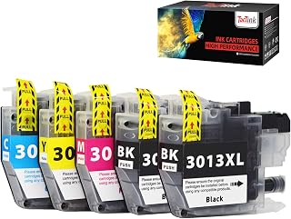 LC3013 Ink Cartridges, TacTink Compatible Ink Cartridge Replacement for Brother LC-3013 LC3011 LC 3013 High Yield for Brother MFC-J491DW MFC-J497DW MFC-J690DW MFC-J895DW Printer ( 2 Black, 1 Cyan, 1 Magenta, 1 Yellow, 5-Pack )