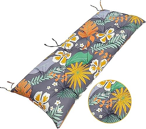TESICA Cojín de banco para interiores y exteriores, 59 x 20 pulgadas, impermeable, para muebles de patio, sofá de jardín, sofá de jardín, columpio,