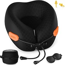 jiaao Travel Neck Pillow with Chin Support for Long Flights