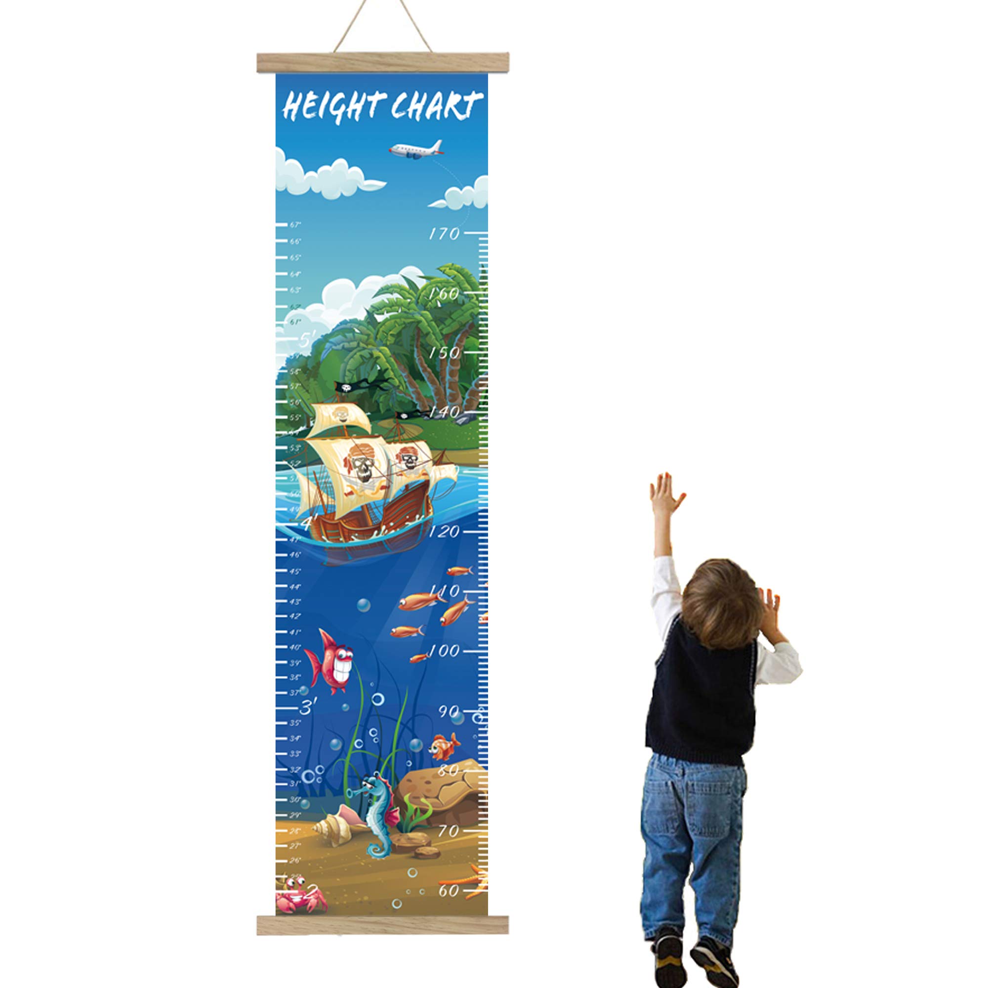 Buy Panda mall Height Growth Chart For Kids Roll up Canvas Height Chart 