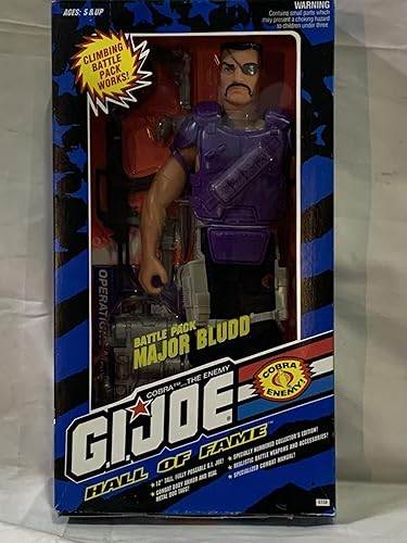 Figura de acción GI Joe Hall of Fame Cobra MAJOR BLUDD de 12 pulgadas (1993 Hasbro)