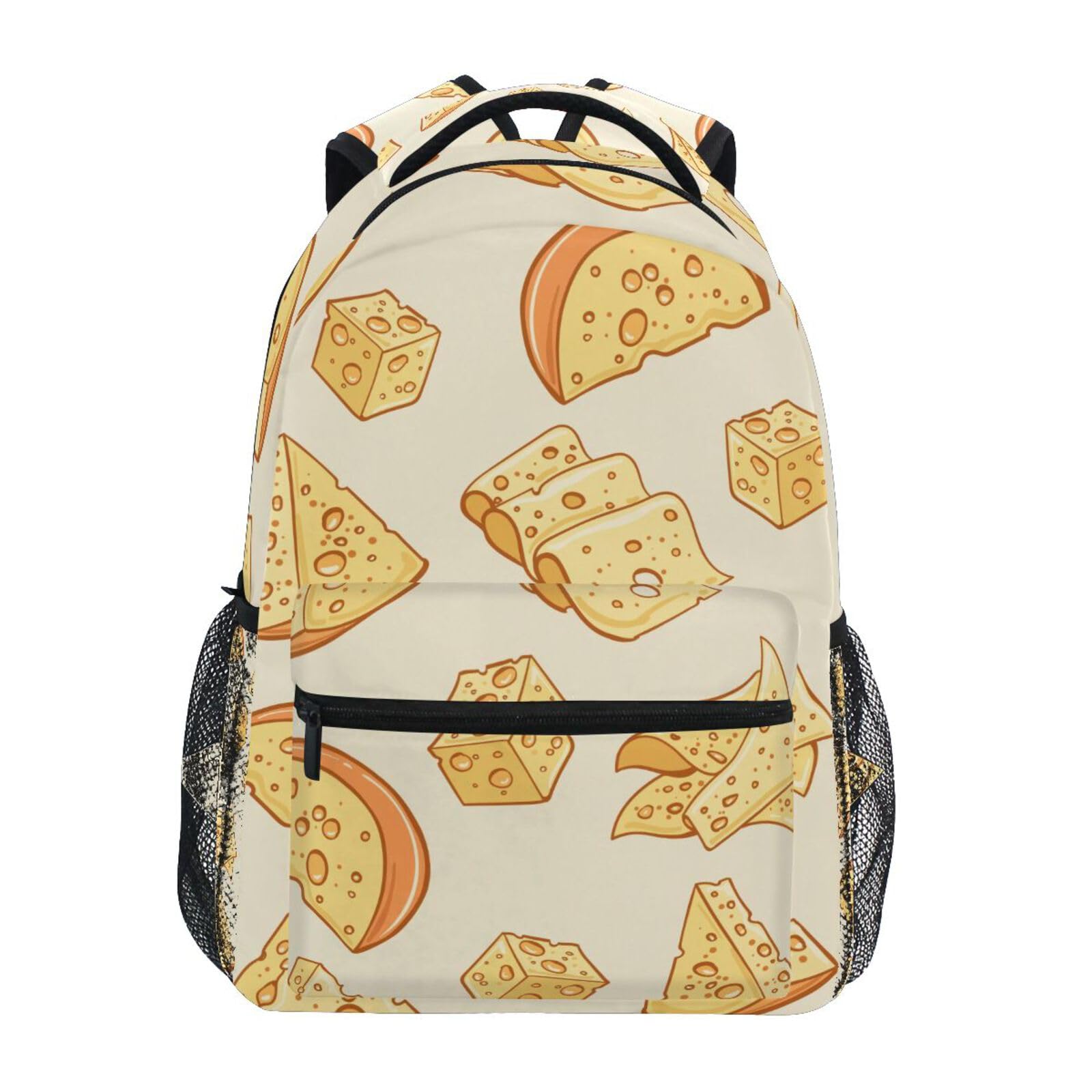 Krafig Cheese Slice Boys Girls Kids School Backpacks Bookbag, School Bag Travel Backpack Daypack
