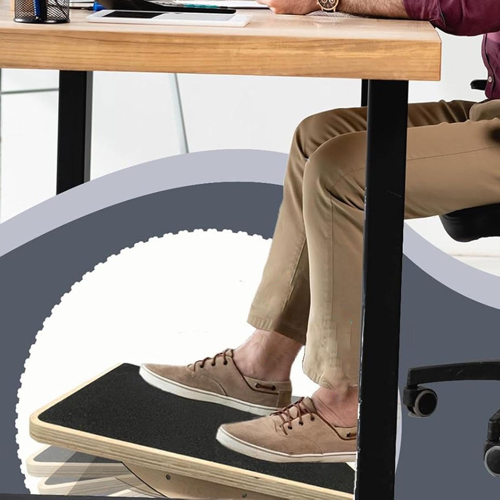 Tabla de Equilibrio de Madera para Hombres Y Mujeres, Ideal para Ejercicios de Equilibrio Y Estabilidad.