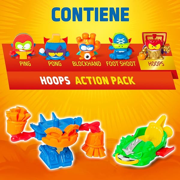SUPERTHINGS KAZOOM Power Warriors – Action Pack. Contiene 5 Superthings (Incluye 1 capitán Dorado), 1 Robot, 1 Slider. Pack 2 de 4 - 2