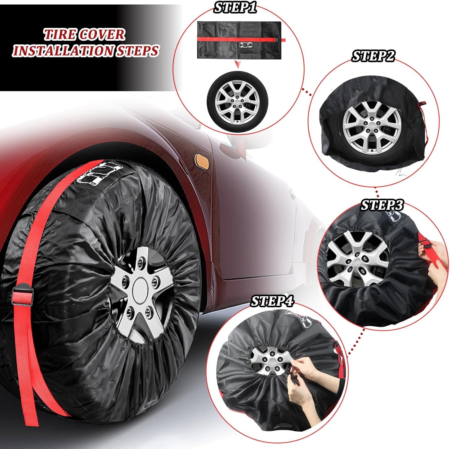 4 Reifentaschen für BMW 1 3 5 6 Series
