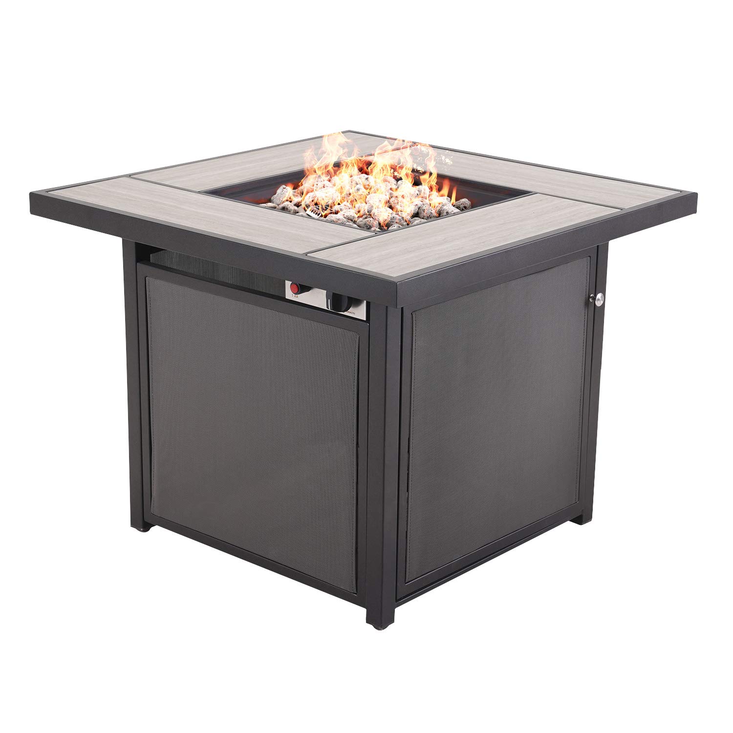 Buy Grand patio Outdoor Fire Pit Table Ceramic Tile op Propane Square