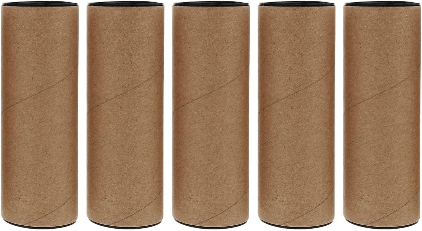5pcs Paper Poster Tubes for Art Storage and Transport