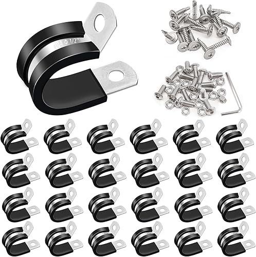 Taiss Kit surtido de 270 abrazaderas de cable, 10 tamaños de 14 pulgadas, 516 pulgadas, 38 pulgadas, 12 pulgadas, 58 pulgadas, 34 pulgadas, 1-14