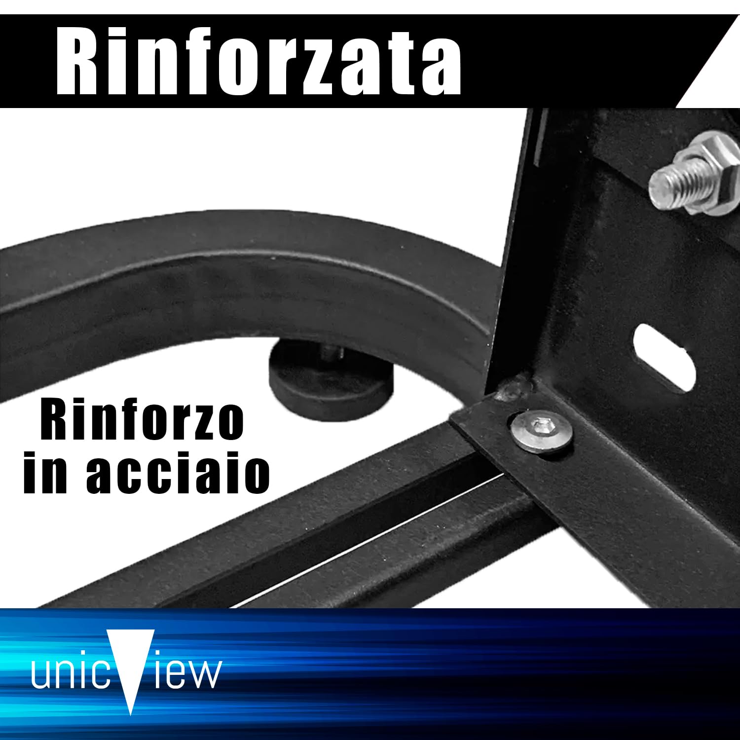 Unicview Adattatore Cockpit SimRacing per supporto volante Logitech G29 G920 G923, Thrustmaster T150 T500 T300 TX TH8A, PS4 PS5, Xbox Fanatec, Completamente regolabile, Valido per sedia da gaming