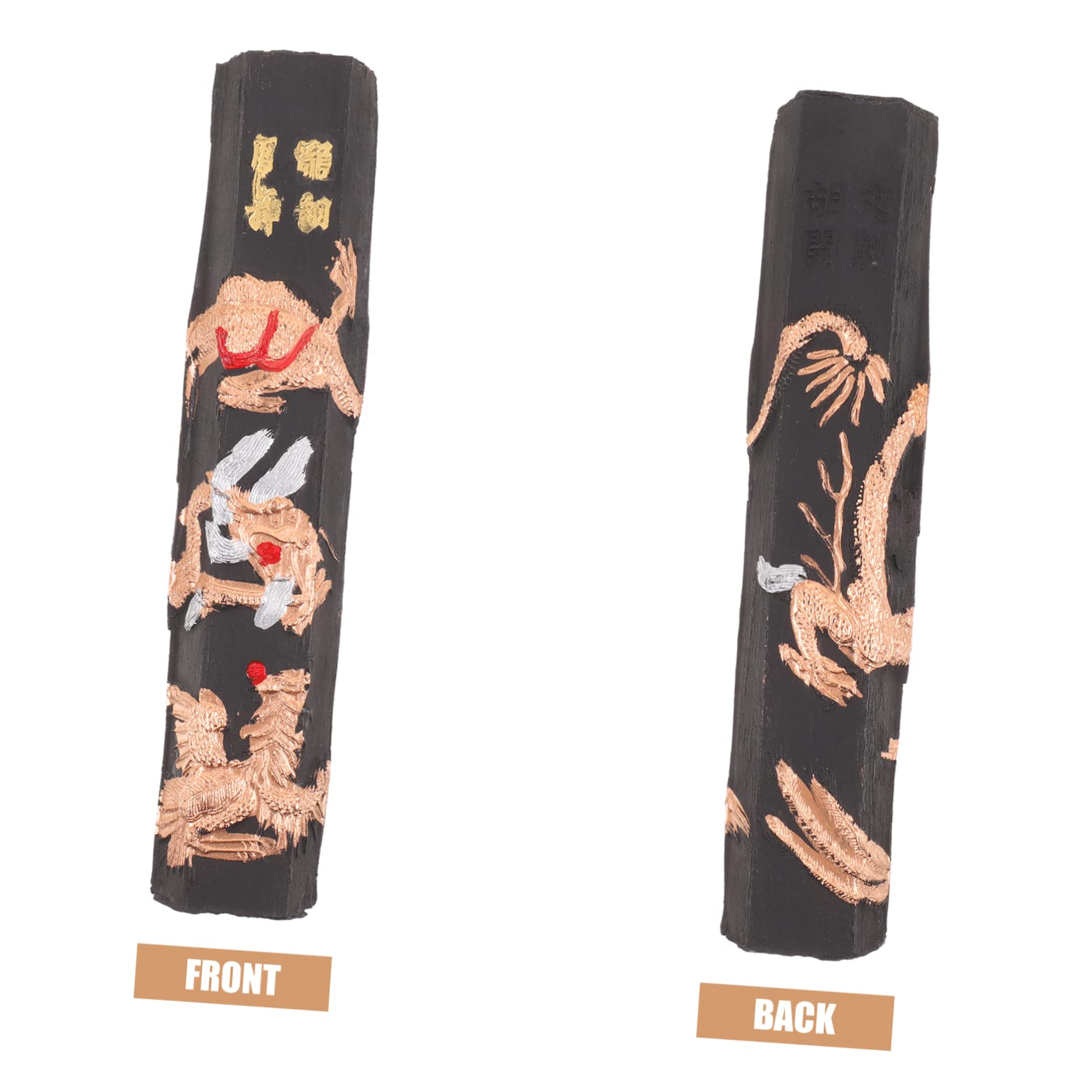 Gadpiparty 3 Pièces Encre Chinoise Traditionnelle Bloc pour Calligraphie Jeu de avec Boîte pour Pratique Artistique et