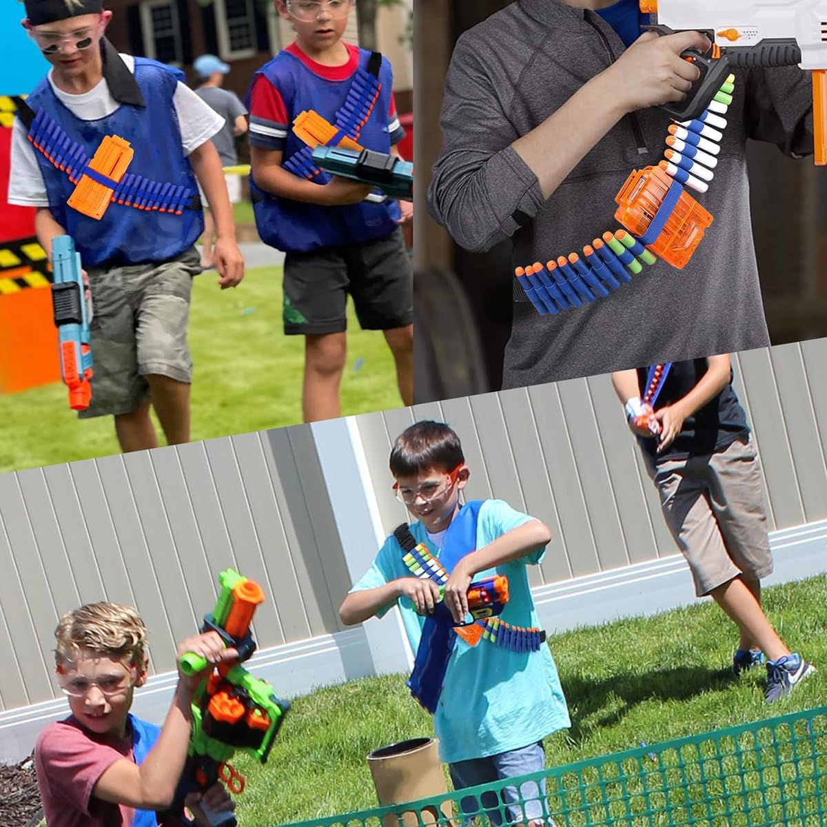Taktische Weste Jungs Set für NERF-Waffen, Kinder Taktische Jacke Set mit Maske, Schutzbrille, 2 Armband, Dartgürteln, Waffenholster, Kids Tactical Vest für Nerf Zubehör