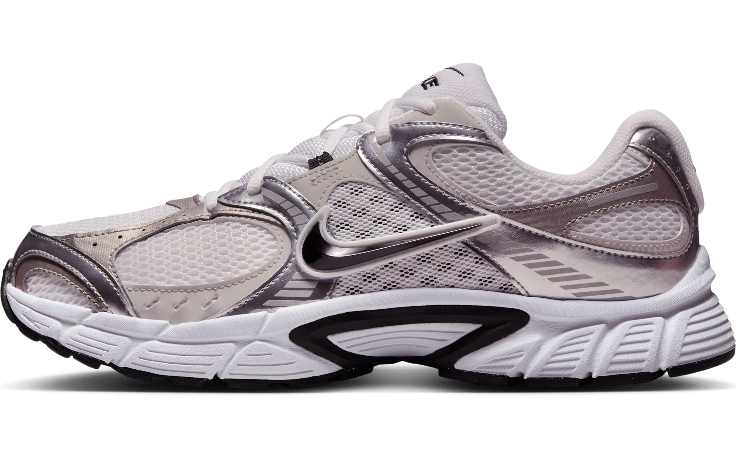 Nike V5 Runner mens LACED SHOES 44 EU WHITE/BLACK-VAST GREY-COLLEGE GREY-MTLC