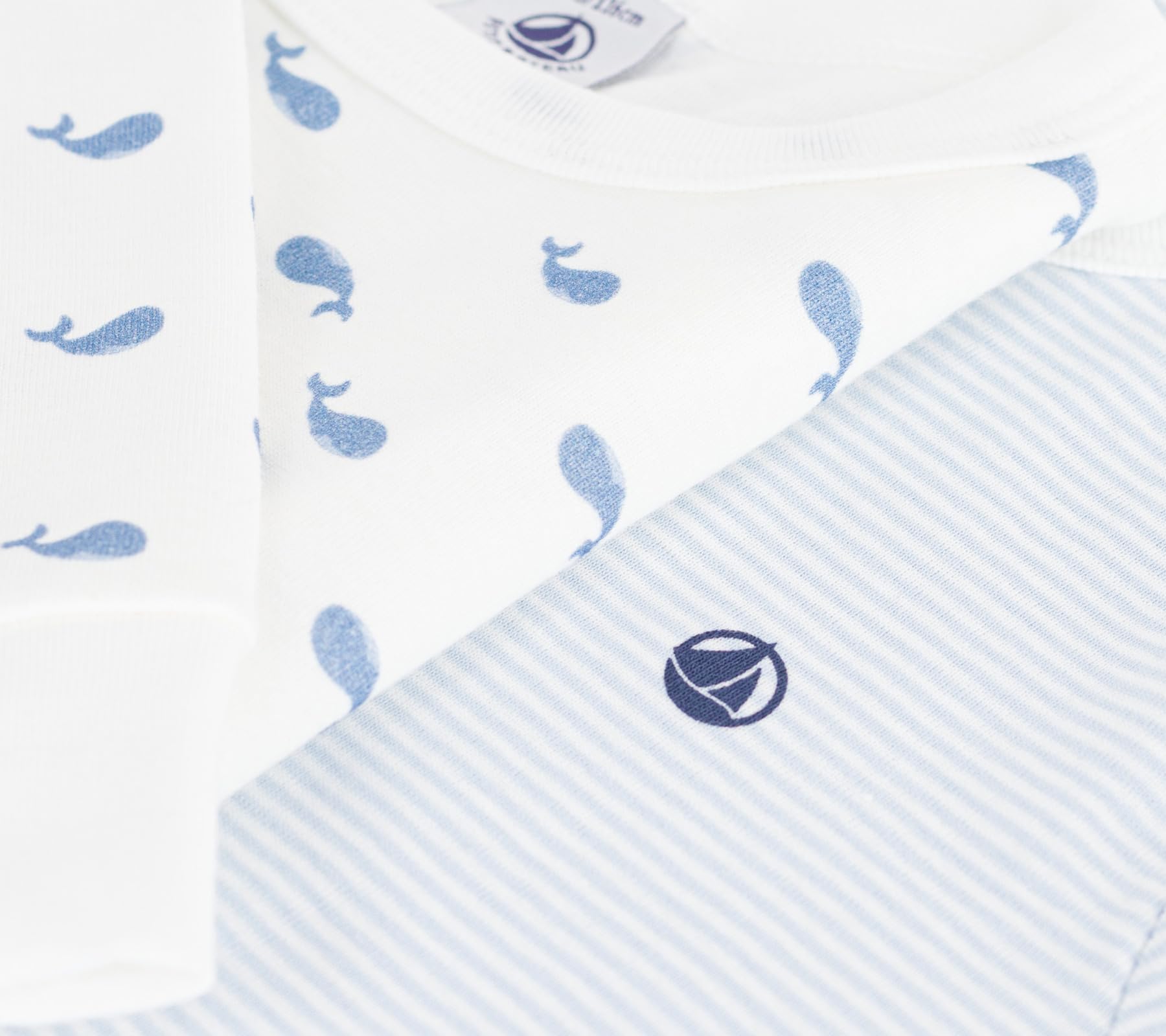 Petit Bateau Set di Pigiami per Bambini in Cotone Stampato, 2 A, Variante 1