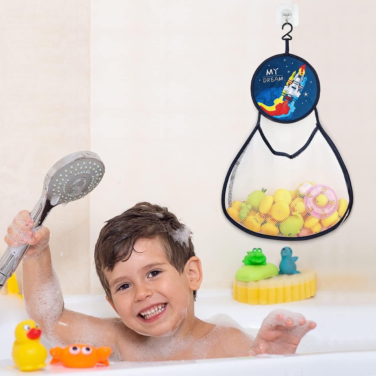 BYNYXI Organisateur De Jouets De Bain Stockage De Jouets De Bain Pour