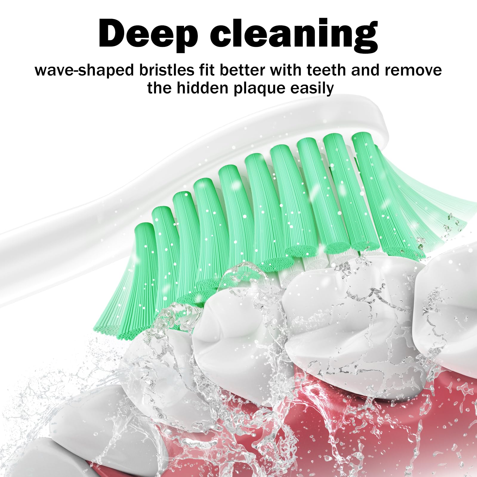 Cabezales de repuesto para cepillo de dientes Philips Sonicare, cerdas suaves y medias, cabezales de repuesto para cepillo de dientes eléctrico E-Series Essence Xtreme Elite Advance y CleanCare,