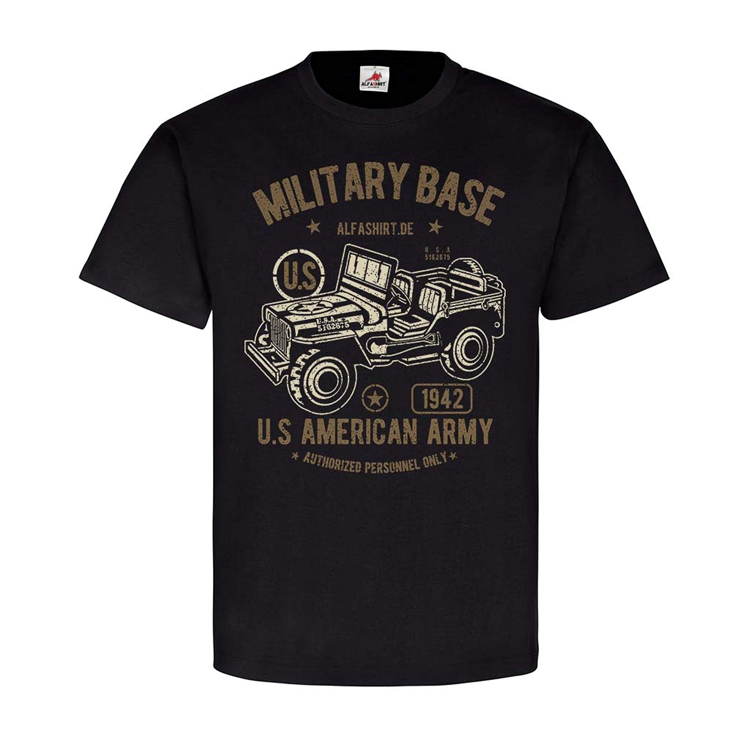 Alfashirt US American Army pour Rassemblement Auto US