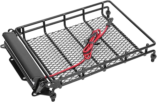 Miniatura 9 de Alomejor RC Car Roof Rack RC Roof Luggage Storage Box Top Carrier con 4 tuercas para MN D90 99S RC modelo de coche