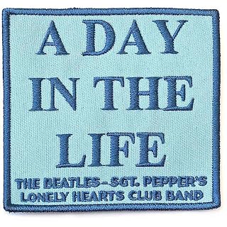 The Beatles Patch A Day In The Life Sgt Pepper Officiel Embroidered Iron On Size One Size - Les Beatles, Paul McCartney, John Lennon, RIngo Starr, George Harrison