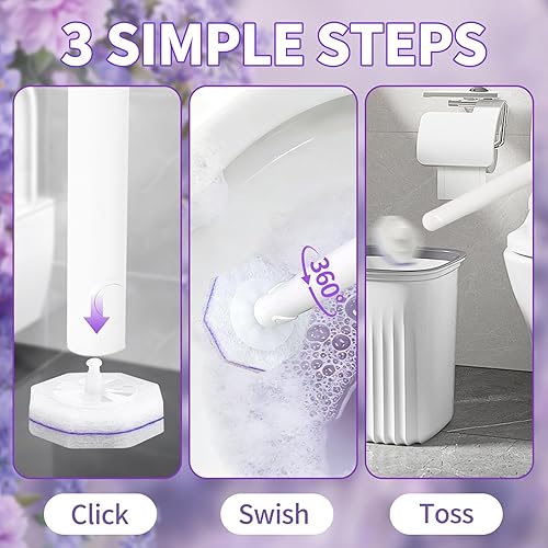 Miniatura 2 de 80 recambios de varita de inodoro para Clorox, almohadillas de repuesto para limpiador de inodoros para la mayoría de sistemas de limpieza,