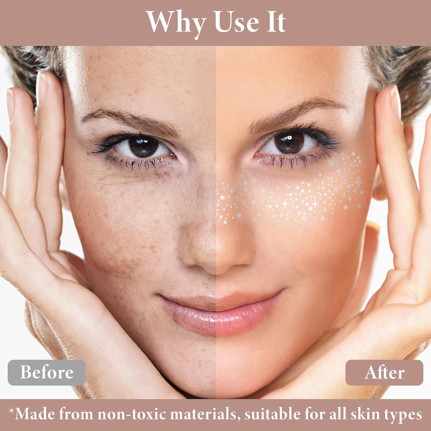 16 PCS Face Glitter, Silver Face Tattoos Stickers, Temporary Body Face Glitter, Makeup Patches for Women Girls Music Festival, Carnival Party, Halloween(Silver)