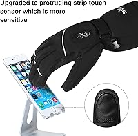 Vista 4 de Guantes Calefactables Mejorados para Hombres y Mujeres, Guantes Mitones Eléctricos de Batería para Esquí y Motocicleta