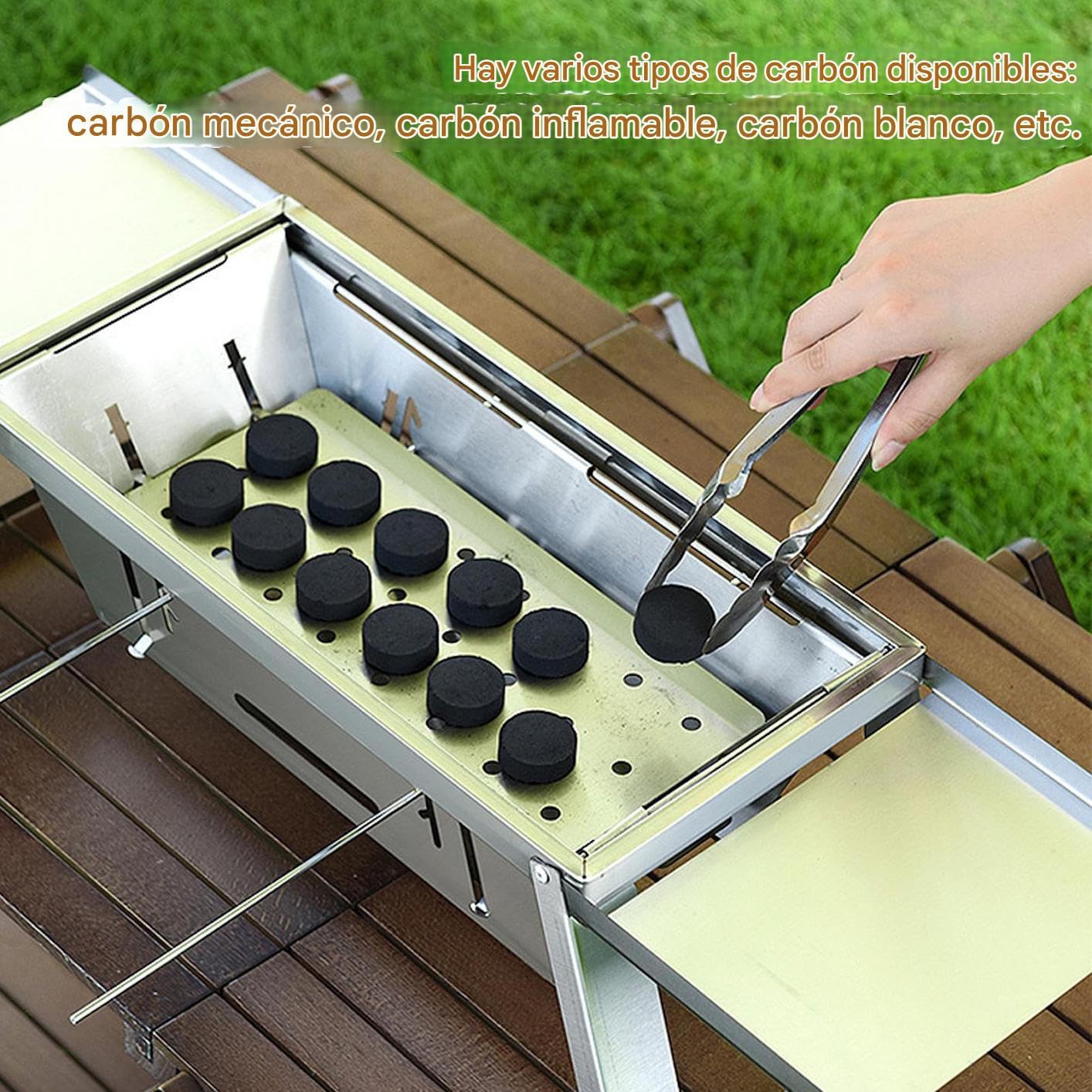 Przenośny składany grill na węgiel drzewny kempingowy grill na węgiel drzewny