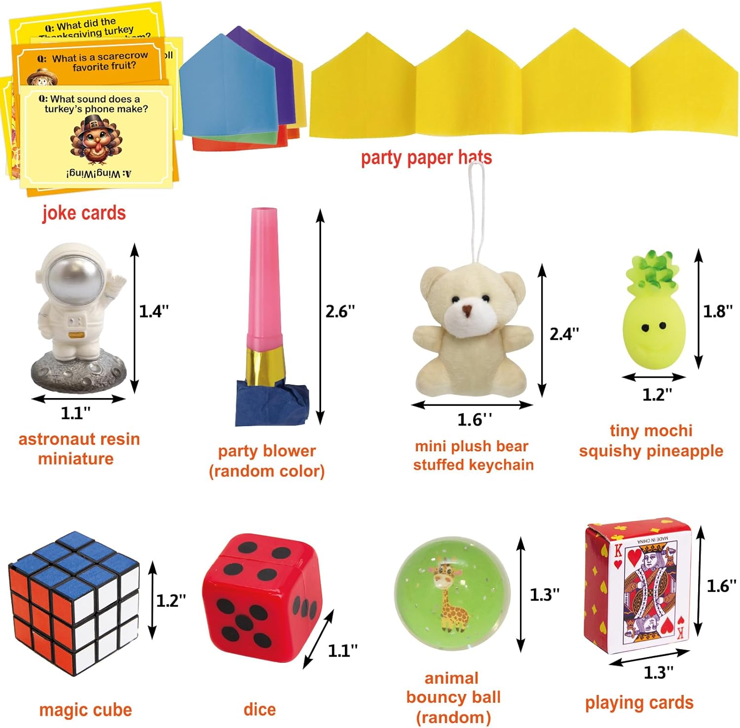 ceiba tree 8 PCS Thanksgiving Crackers Poppers Party Table Favors No Snap No Popping Fall Games Activities for Kids Family with Party Hats Joke Cards Small Gifts Toys Gold Foil