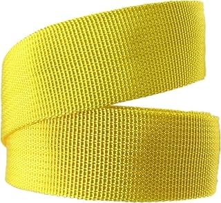 SYSZSYHD Cinturón decorativo de bolsa Correa de correas de polipropileno de 20 mm, 25 mm, 38 mm, 50 mm, correas de tapicería for sillas, asas de bolsas (color: blanco, tamaño: 38 mm x 5 yardas)
