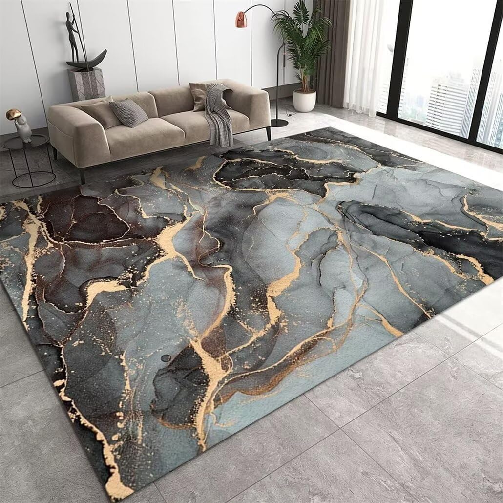 Tapis chambre enfant garçon doux et abstrait gris pour un espace de jeu cocooning