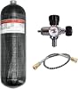 TUXING 4500 Psi Carbon Fiber HPA Tank, 6.8L 414 Cu, 6800 CC High Pressure Gas Cylinder, Water Lung Submersible Tank, Composite Gas Cylinder, Pcp Air Tank