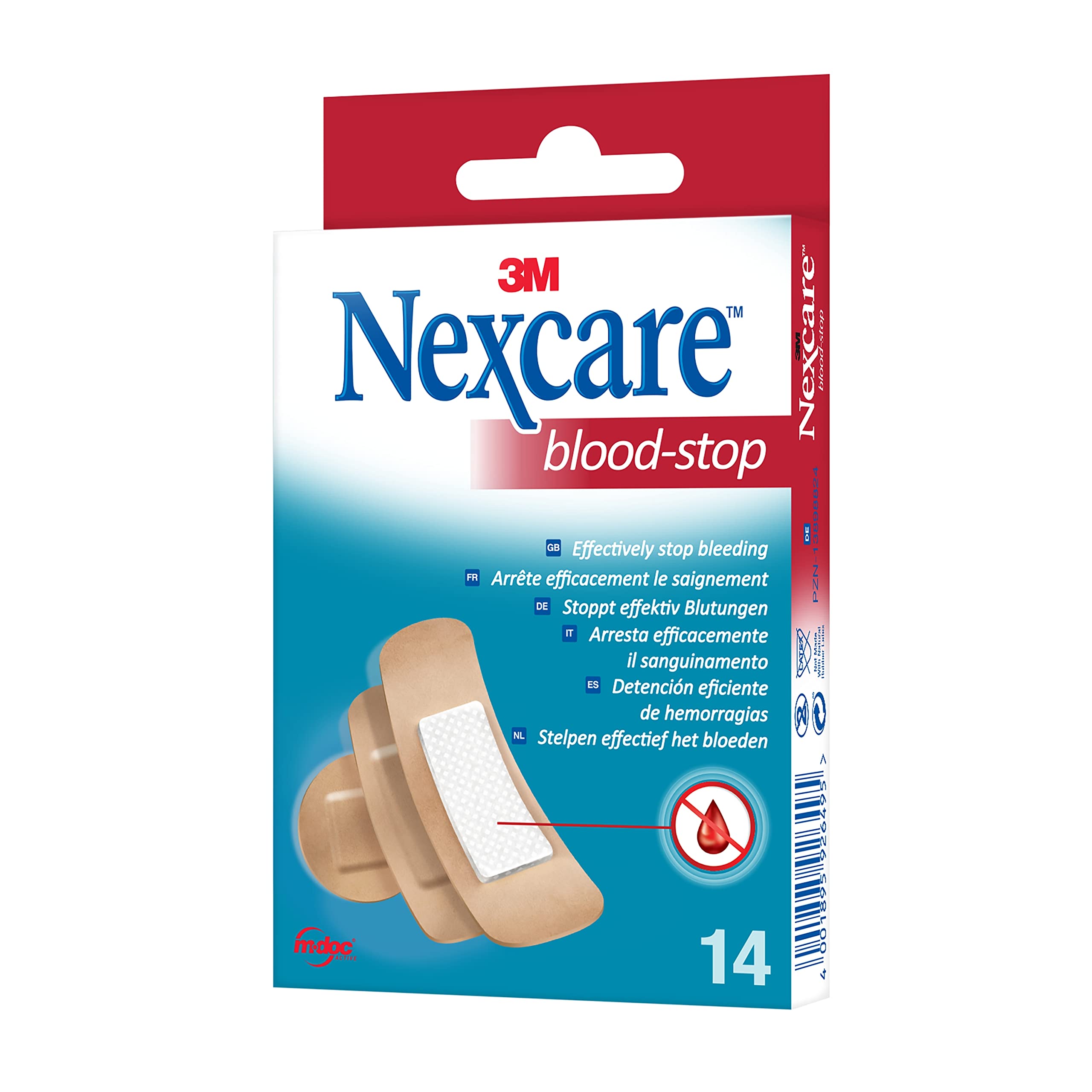 Nexcare Różne paski Blood-Stop, 14 sztuk