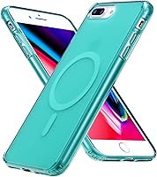 Vista 12 de Funda magnética translúcida para iPhone 8 Plus con carga inalámbrica MagSafe anti-amarilla, antihuellas, a prueba de golpes, funda protectora