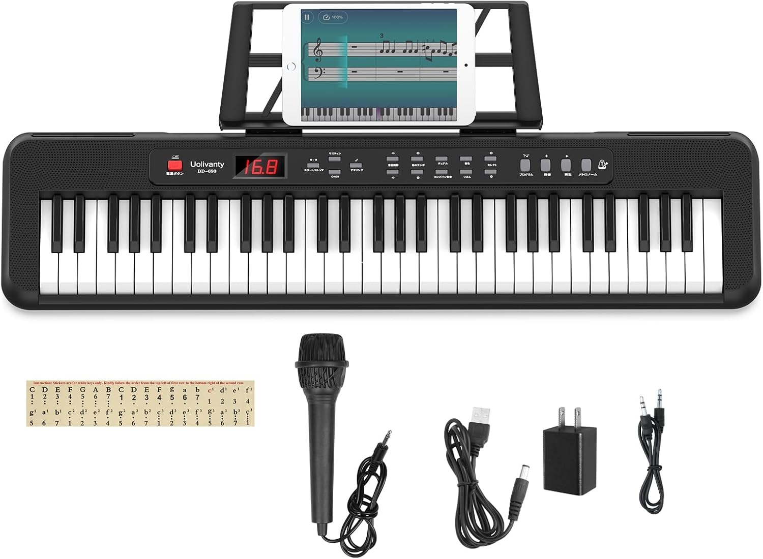 電子ピアノ 61鍵盤 電子キーボード キ