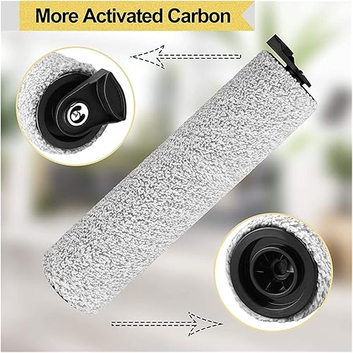 Vista 3 de Piezas de repuesto, compatibles con aspiradora inalámbrica Tineco Ifloor 3/Floor One S3, paquete de 4 rodillos de cepillo + 8 filtros de aspiradora