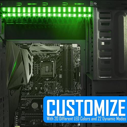 Vista 11 de Kingwin Tira de luces LED RGB de 17 pies. Kit de tira de luz SMD 5050 ultra brillante con control remoto, alimentado por USB, compatible