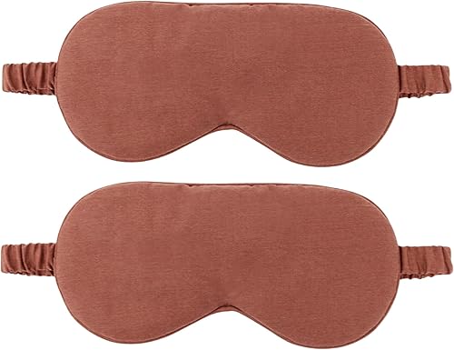 HBHLFZ Paquete de 2 antifaz para dormir, antifaz protectora para dormir, ligera y cómoda, elástica para dormir por la noche, sombra para viajar,