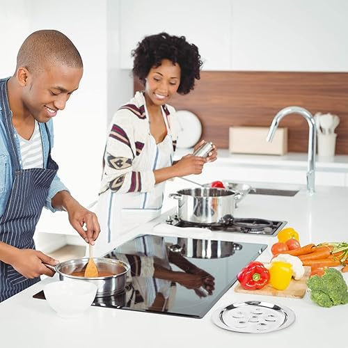 Miniatura 7 de DOITOOL Plato para hornear Escargot de 6 agujeros, 1 plato Escargot de acero inoxidable con pinzas Escargot y tenedores para mariscos, platos de 8