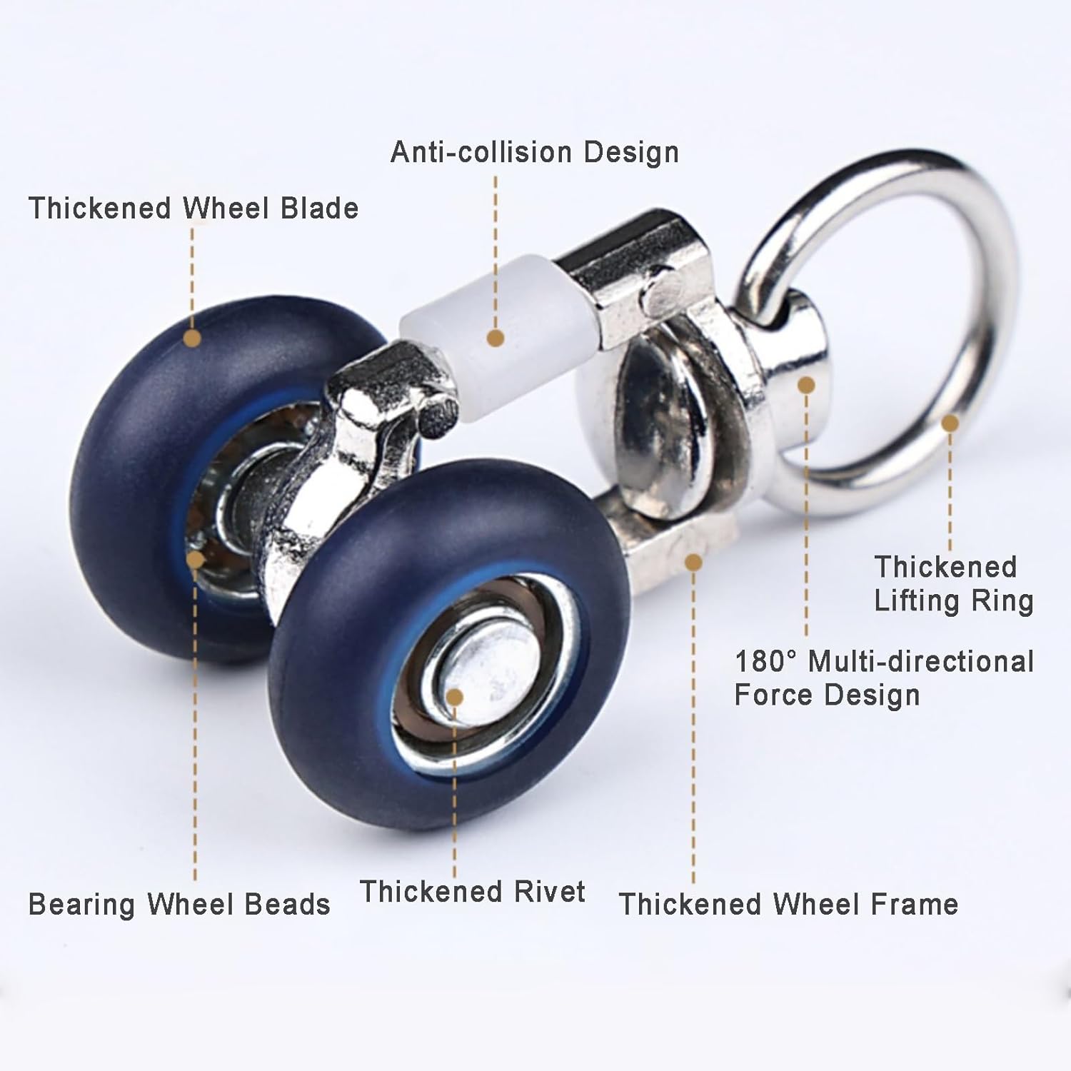 Heavy-Duty Aluminum Ceiling Curtain Track System, Silent Sliding Room Divider Rail, Double Track Curtains, 160cm (5.2ft) Durable Curtain Rod for Home Décor